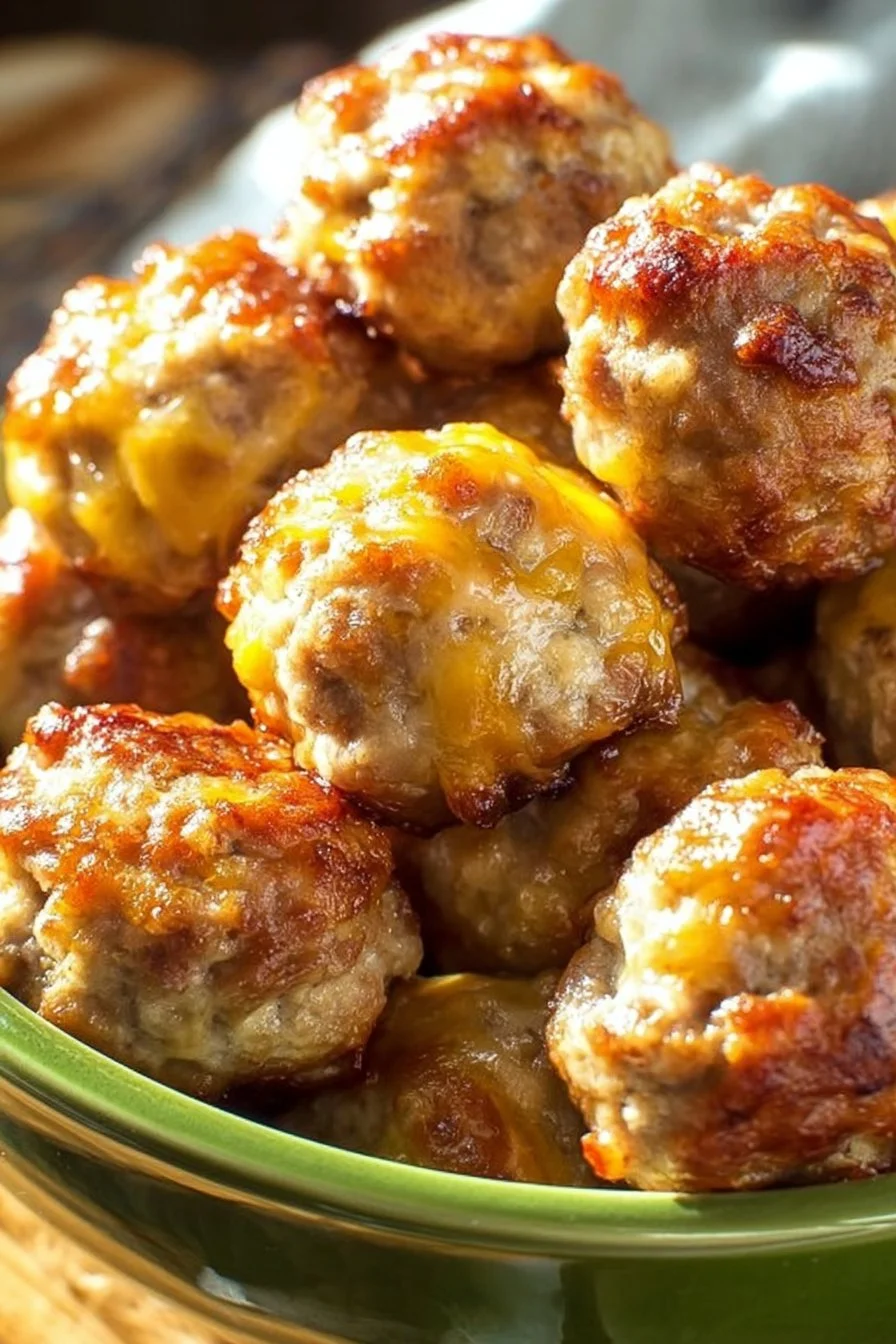 30-minute keto sausage balls are a quick low-carb snack option.