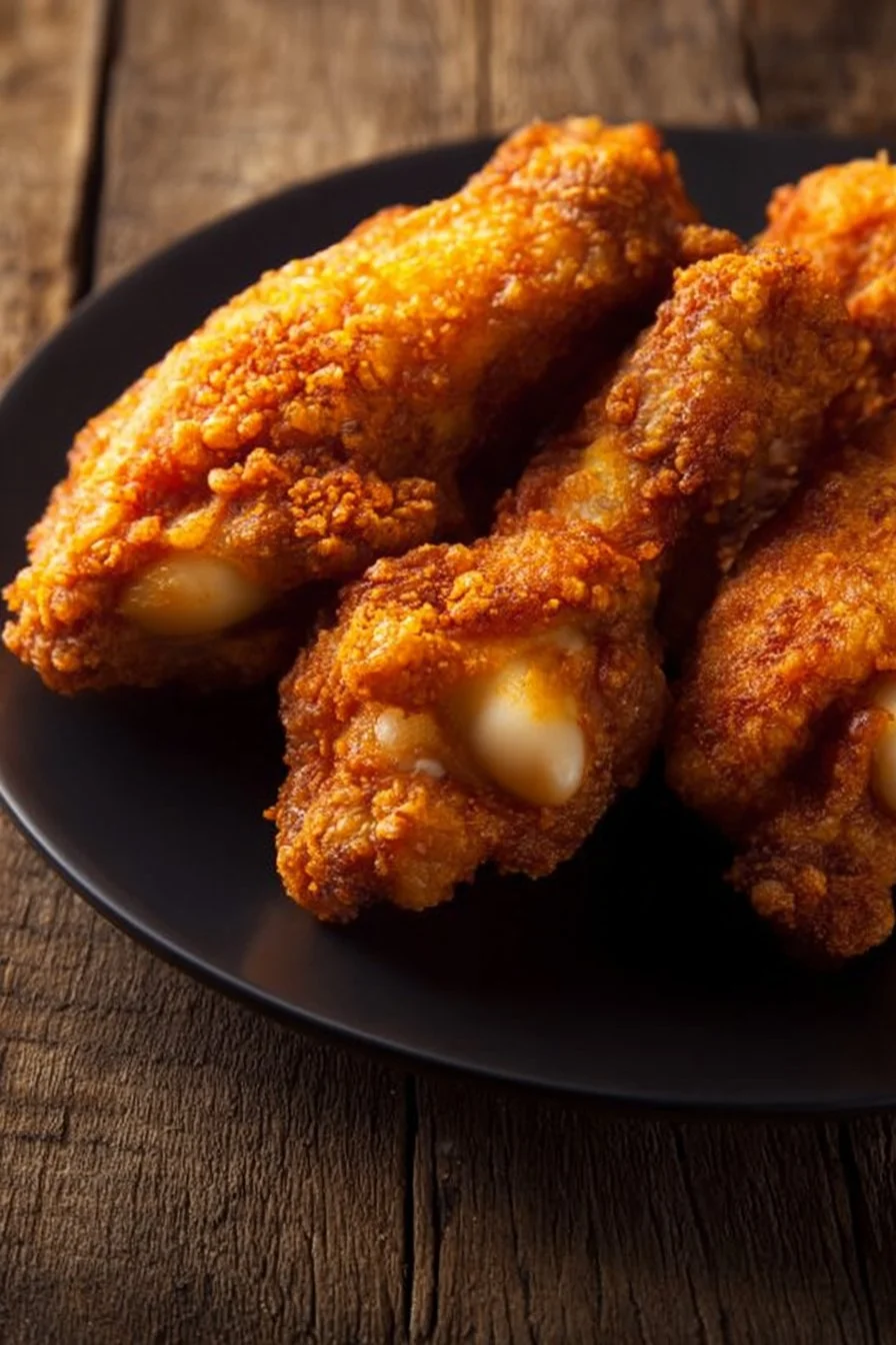 Crispy air fryer chicken wings served in a bowl with dipping sauce