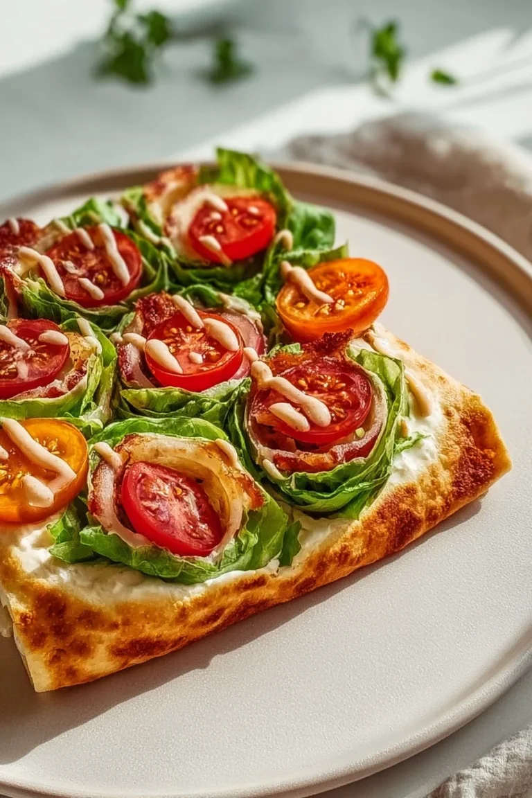 Delicious cottage cheese wraps filled with fresh vegetables and herbs.