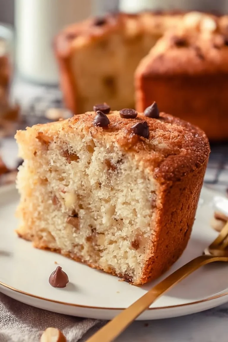 Delicious Greek yogurt cake garnished with fresh berries and mint leaves.