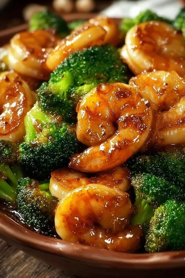 High-protein honey garlic shrimp dish served on a plate