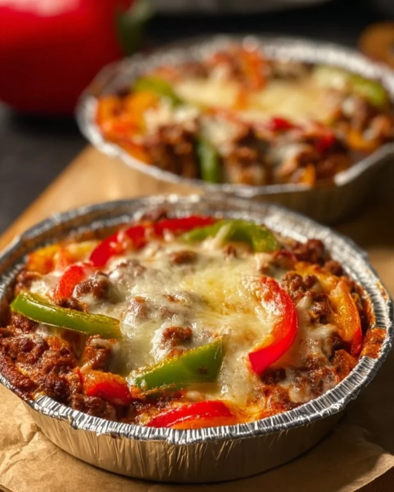 Low carb crustless pizza bowl with fresh toppings and cheese