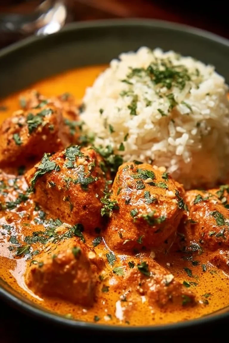 Delicious 5-ingredient keto butter chicken served on a plate