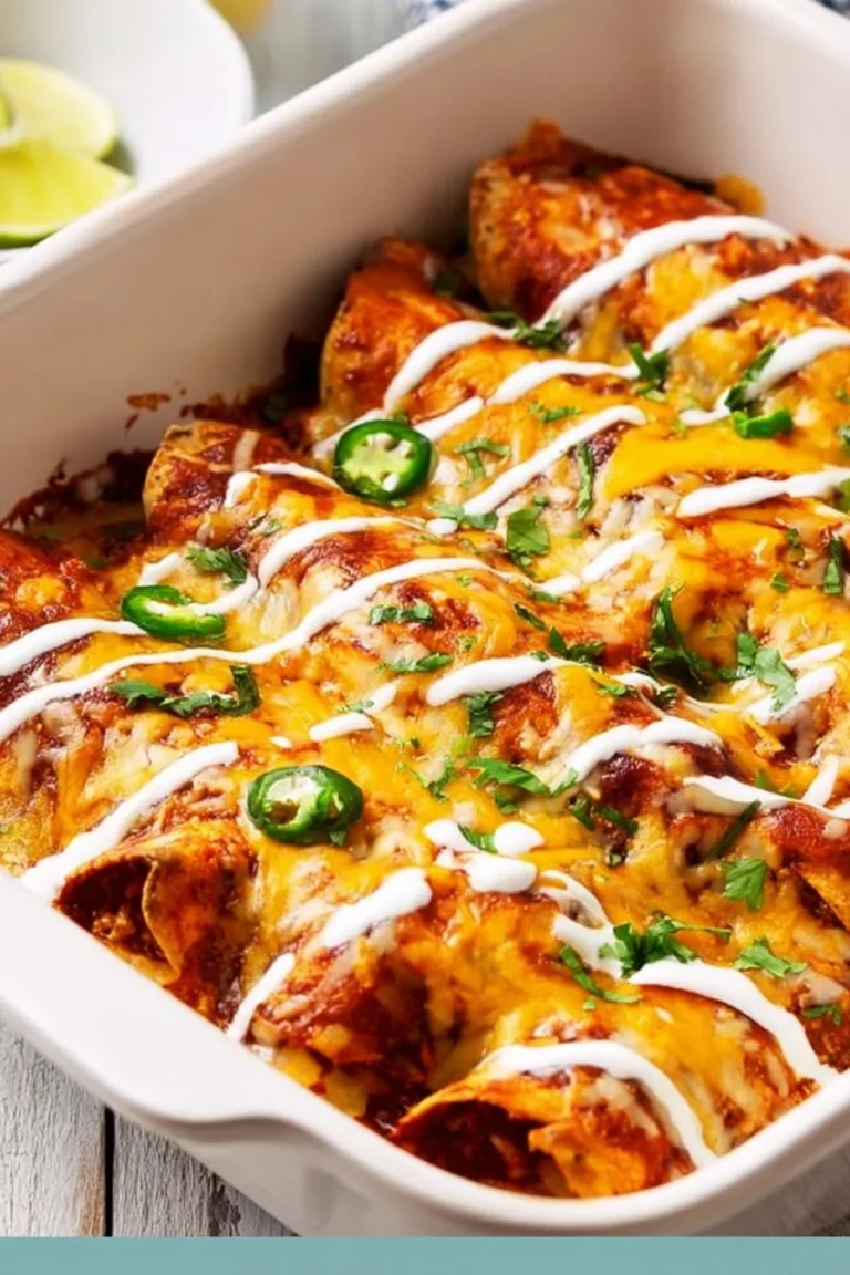 Cheesy beef enchiladas served on a plate, keto-friendly and flavorful