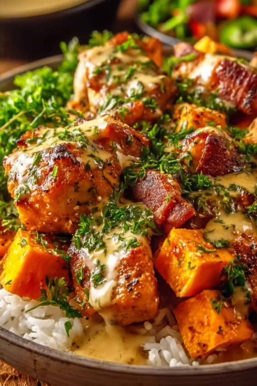 Chicken and Sweet Potato Bowls for a healthy meal option