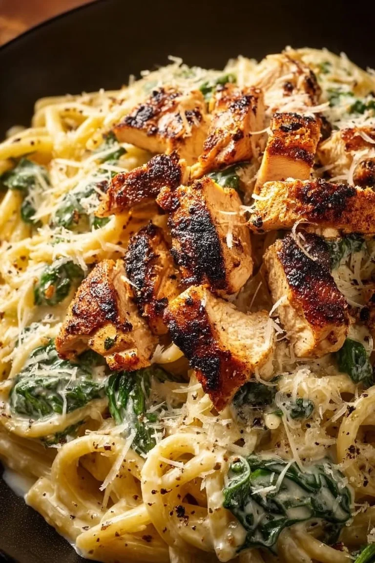 High protein garlic parmesan pasta bowl topped with fresh herbs and Parmesan cheese