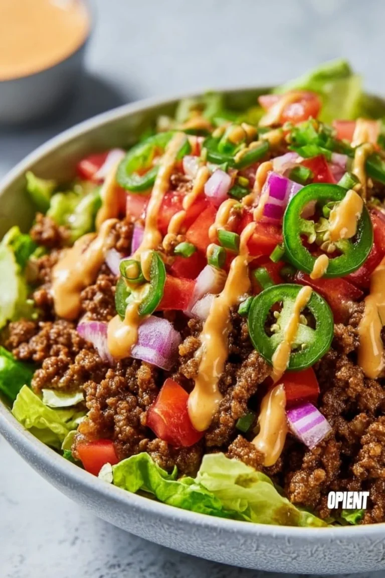 Delicious high-protein cheeseburger bowls for low-carb meal prep