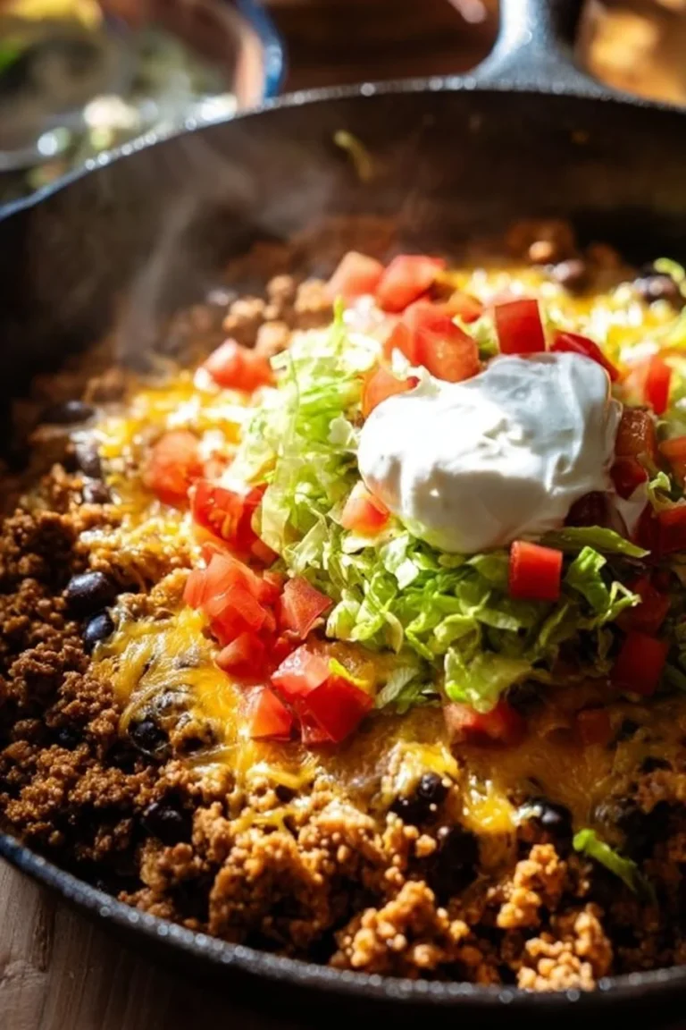 High Protein Taco Bowl featuring fresh ingredients and vibrant toppings.