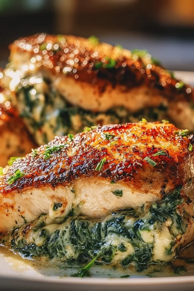 Delicious stuffed chicken recipe inspired by Ruth's Chris, featuring savory fillings.