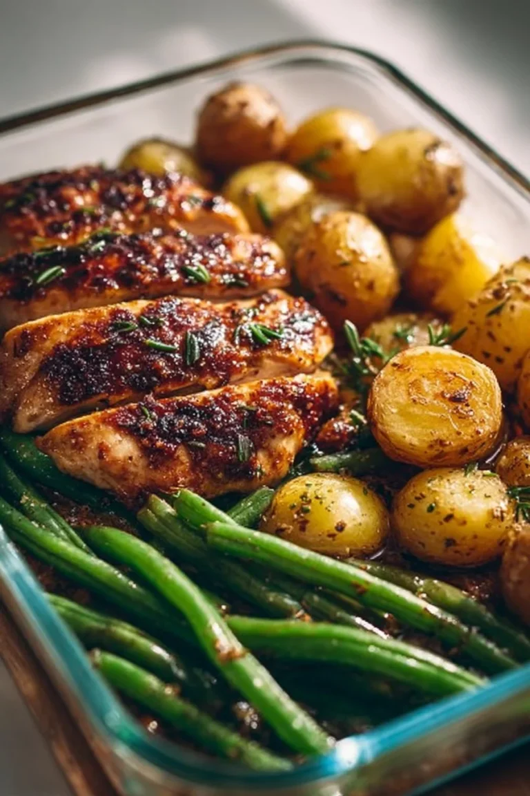 Lemon Garlic Chicken meal prep containers filled with delicious poultry and veggies