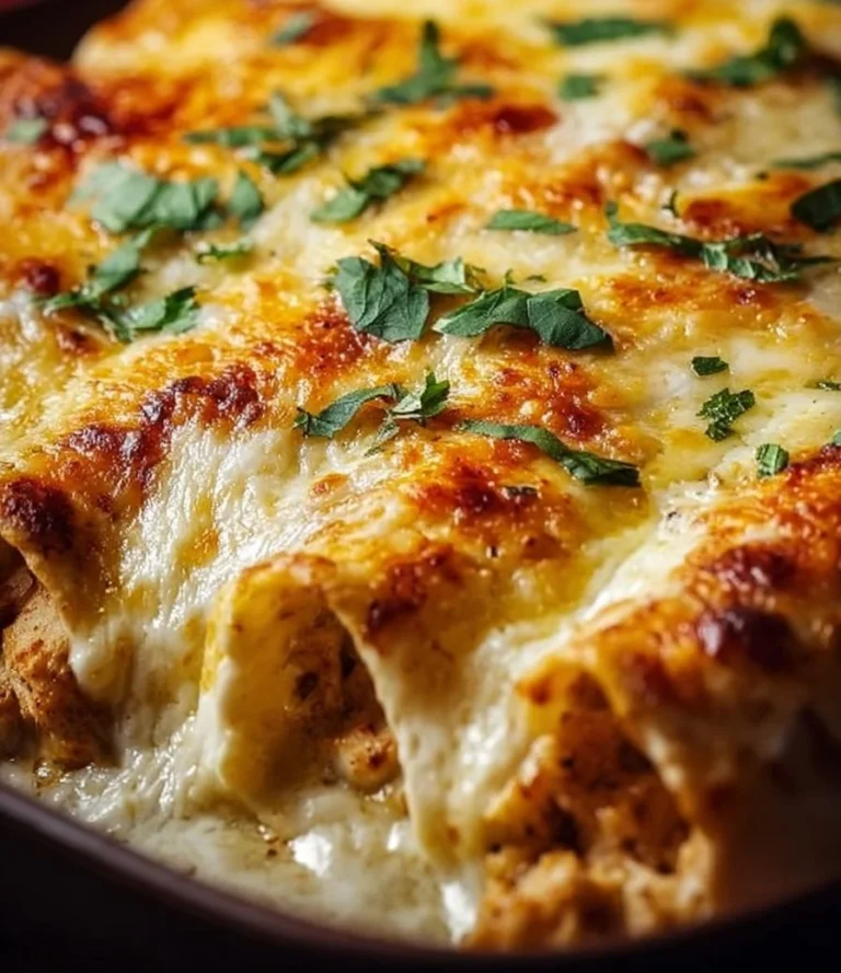 Healthy Protein Cottage Cheese Chicken Enchiladas on a plate
