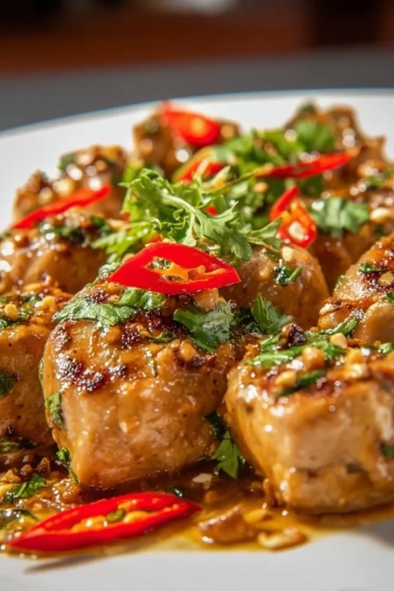 Delicious Thai Peanut Chicken served with fresh vegetables and rice