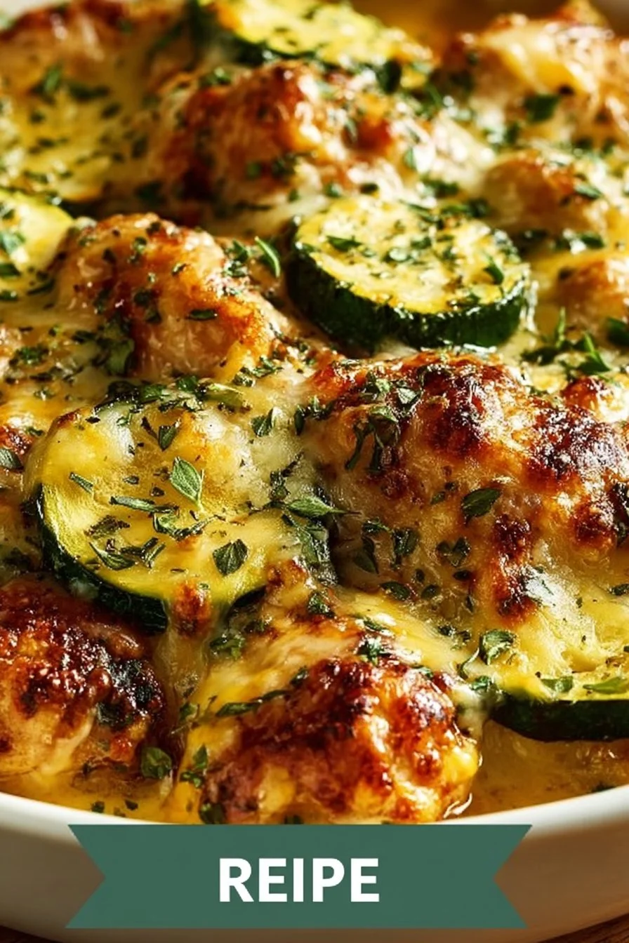 Delicious easy chicken zucchini bake recipe with tender chicken and fresh zucchini