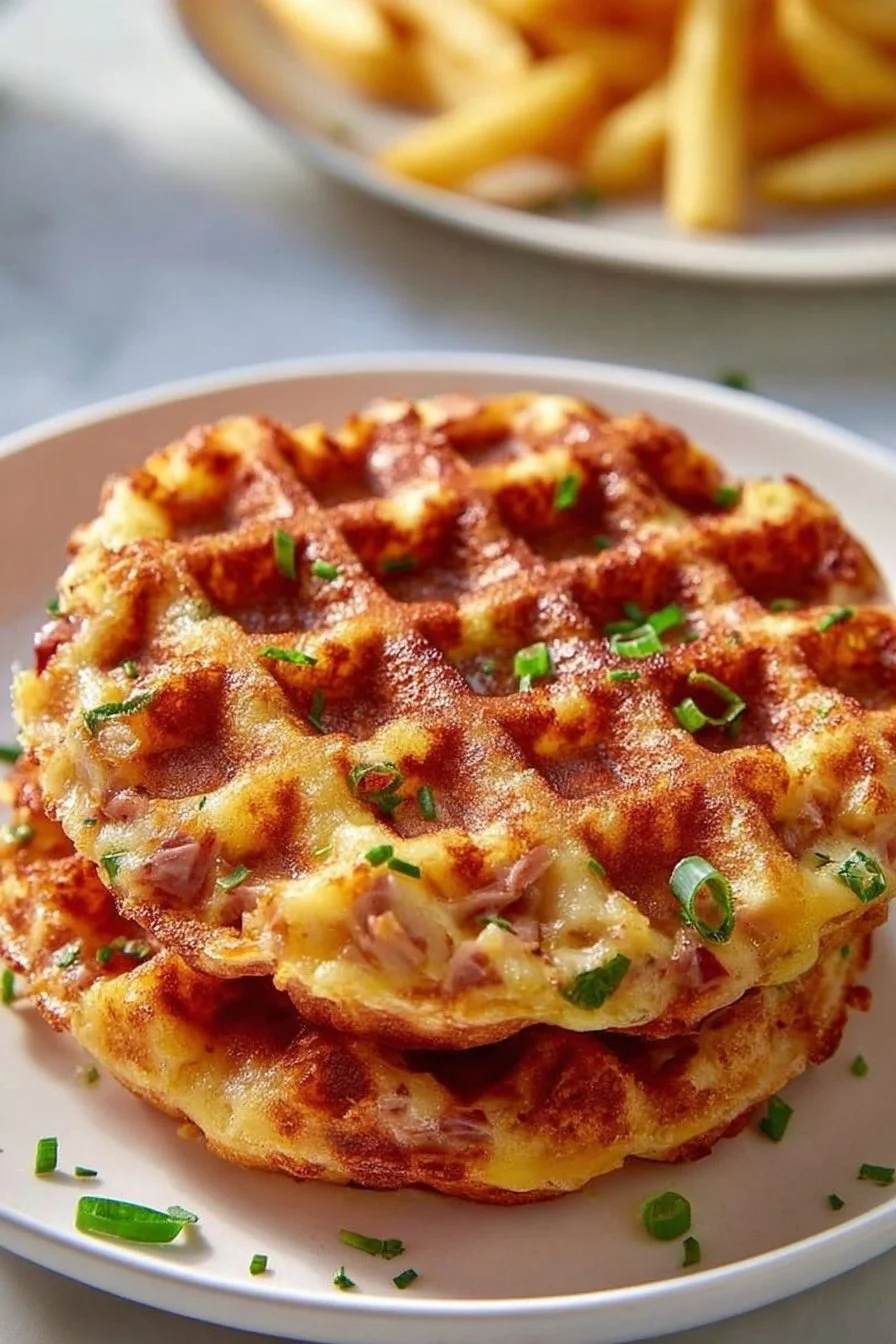 Healthy Tuna Melt Chaffles recipe for a delicious low-carb meal.
