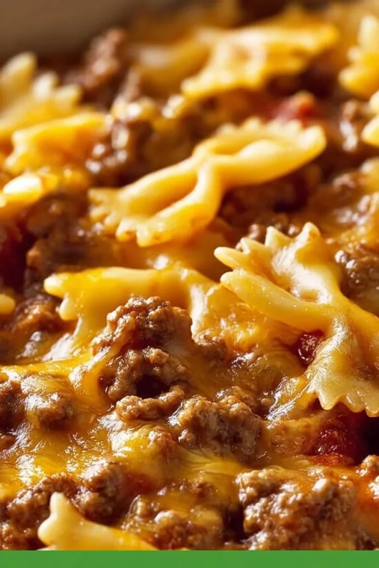 Sloppy Joe Casserole served in a bowl with toppings